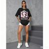 Street Style Hiphop Pure Cotton Printed Unisexs and Womens Personalized Round Neck New Fashionable Loose Casual Tshirt