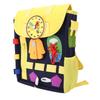 Toddler Backpack with Buckles Felt Educational Learning Activity Sensory Backpack Large Capacity Bag