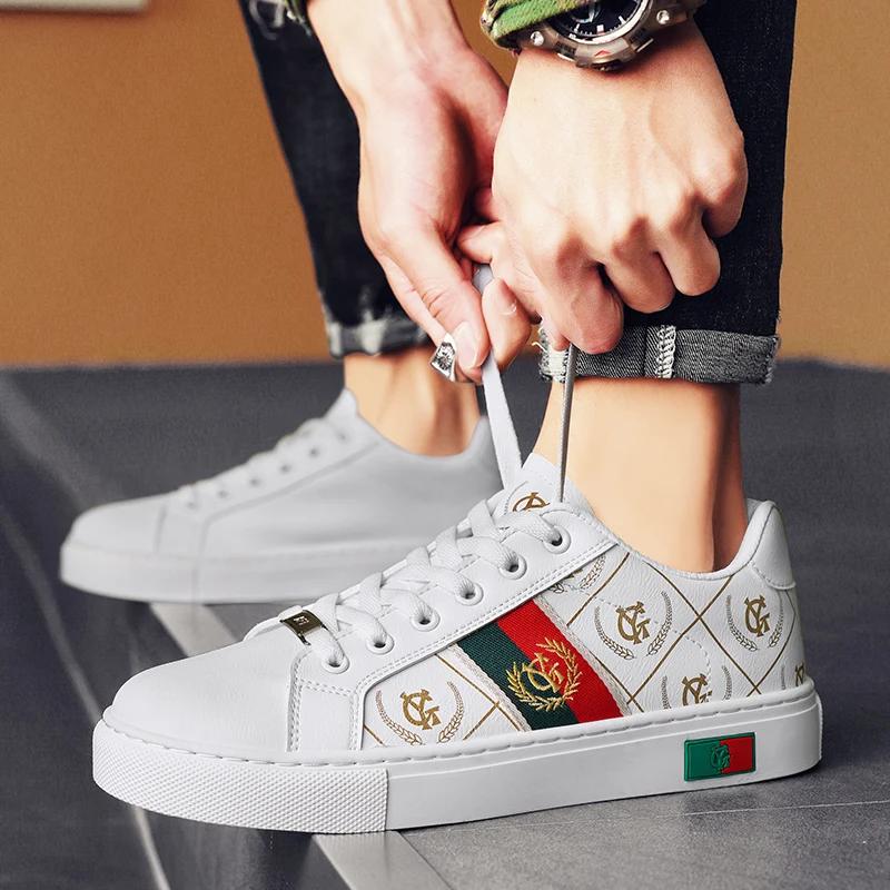 Mens Sneakers Walking Men Casual Shoes Fashion Brand Running Sport Male Man Leather Shoes for Men Designer Platform Mens Shoes