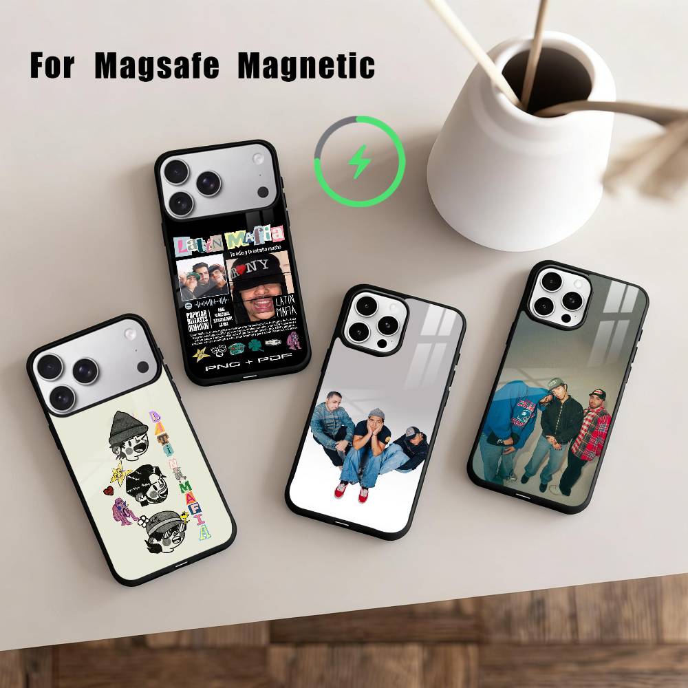 L-Latin Mafia Phone Case For iPhone17,16,15,14,13,12,11 Plus,Pro Max Magnetic For Magsafe Wireless Charging