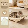 Big Size Scratch Pad And Relaxation Bed Combined Sisal Top Wooden Bottom Comfortable For Large Animals