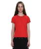 PARTIMENTO WOMEN Raglan Puff Short Sleeve Tee_Red