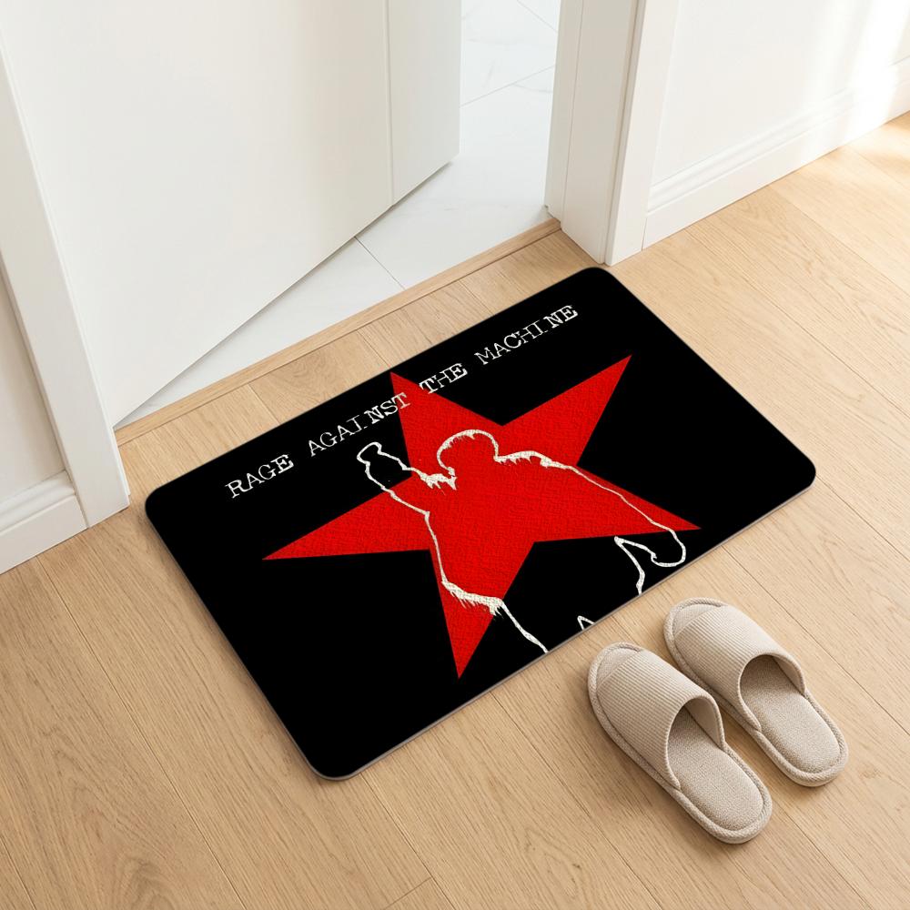 Band R-Rage A-Against T-the M-Machine Floor Mat Diatomite Bath Mat, Quick Dry, Absorbent, Multi-Scene Mat