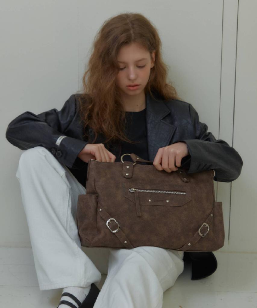 Anoetic Anc Stud Ring Bag_Brown