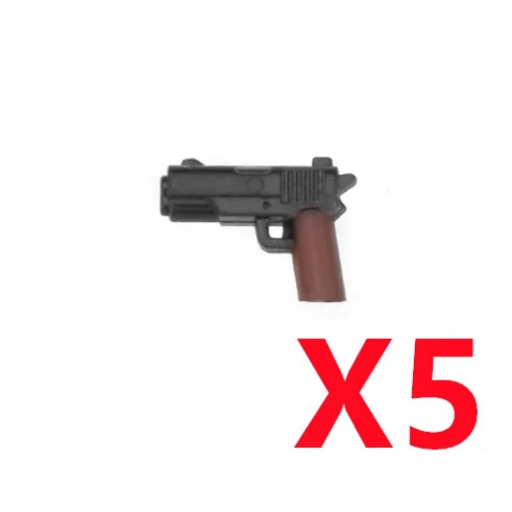 5/10 Zbraně vojáků z 2. světové války Stavebnice Dvoubarevný tisk Stroj Puška Samopal Odstřelovací pušky Vojenské příslušenství Kostky C238