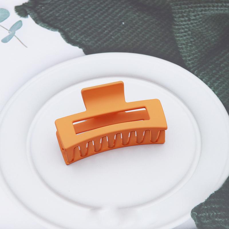 Garras de Cabelo Quadradas de Plástico para Mulher Presilhas de Cabelo 8,5cm/3,35in Tamanho Grande Sólido Barrete Presilhas de Cabelo Caranguejo Acessórios de Cabelo da Moda