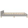 Vidaxl Bed Frame Without Mattress, Light Gray, 140X200 Cm, Upholstered