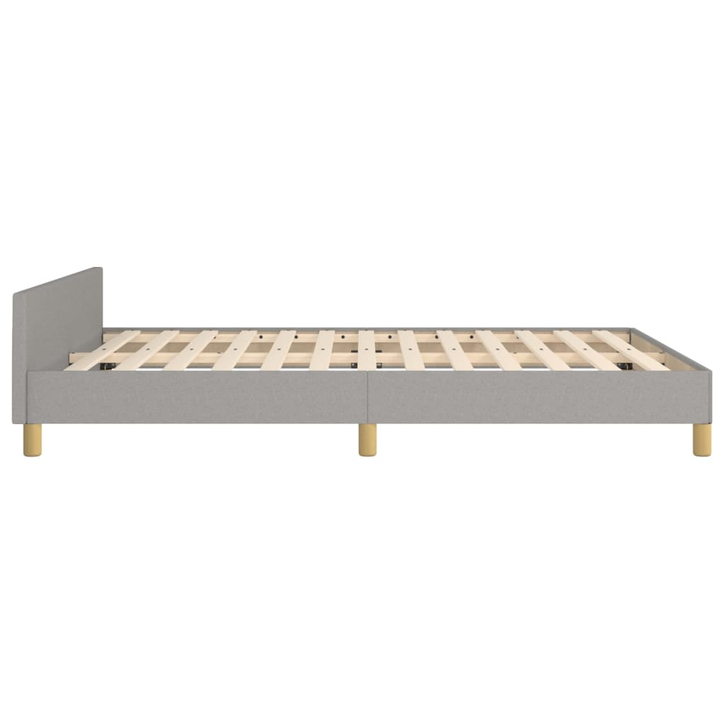 Vidaxl Bed Frame Without Mattress, Light Gray, 140X200 Cm, Upholstered