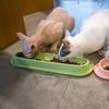 Slanted Bowls Small Dog 15° Tilted Water Feeding Dish 14in Long