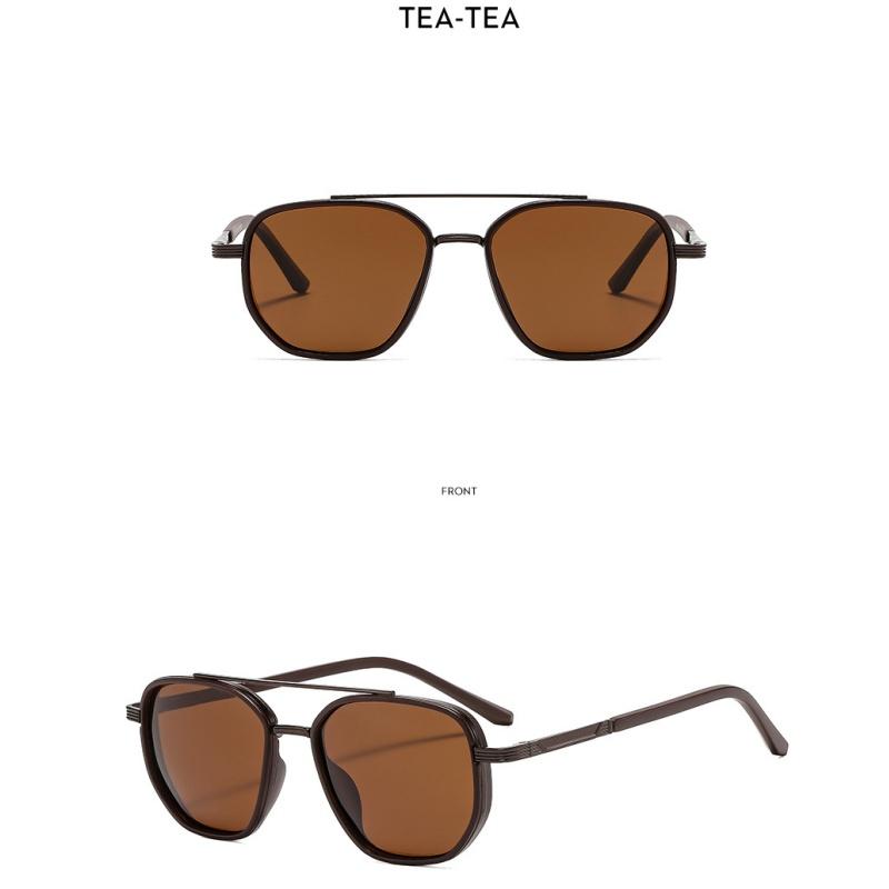 Women's Sunglasses, Men's and Women's Fashion Double-beam Metal Sunglasses, Driving Sunglasses