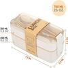 2026 New Compartment Wheat Straw Bento Box Reusable Tableware Lunch Containers Meal and Snack Food Containers Portable Lunch Box