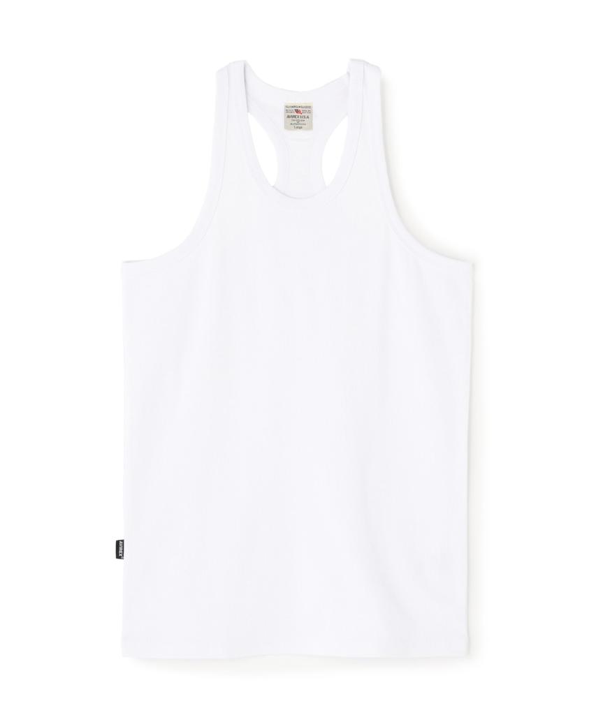 AVIREX DAILY RIB TANK TOP 6143503 L Size 001 White