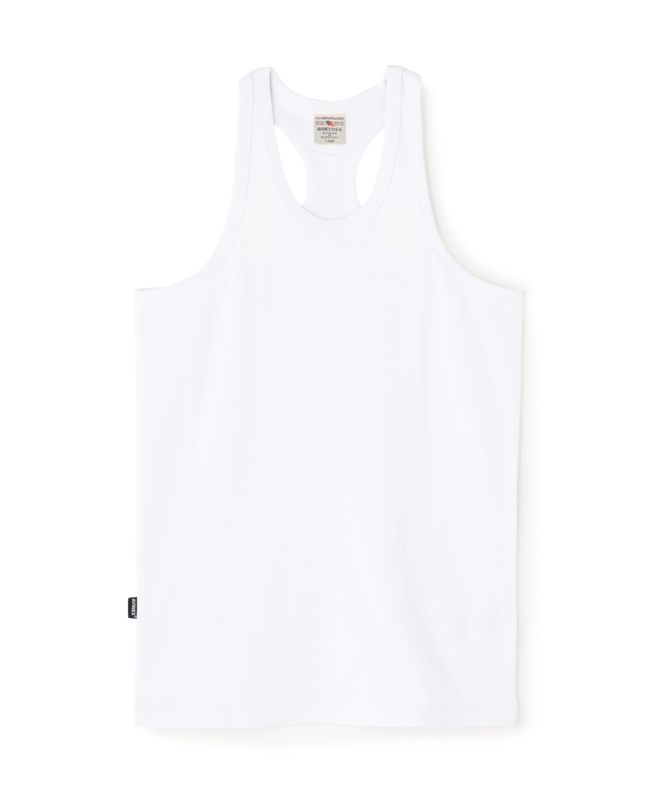 Официальный топ-майка Avirex Повседневный рубчатый топ-майка 6143503 (Антибактериальный, Антизапах)