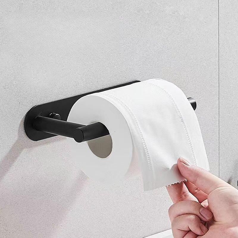 Stainless Steel Towel Rack Bathroom Kitchen Paper Holder Wall-mounted Toilet Tissue Roll Holders Storage Holders & Racks