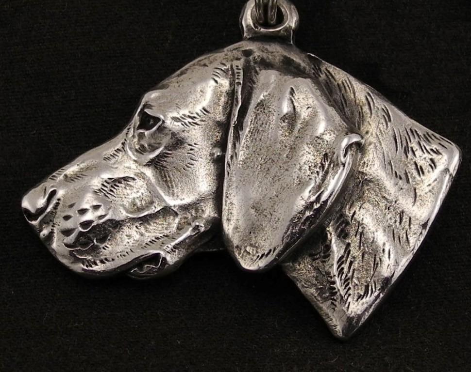 Weimaraner, Grey Ghost – Dog Necklace In Gift Box, Silver-plated Locket for Dog Fan | Art-Dog