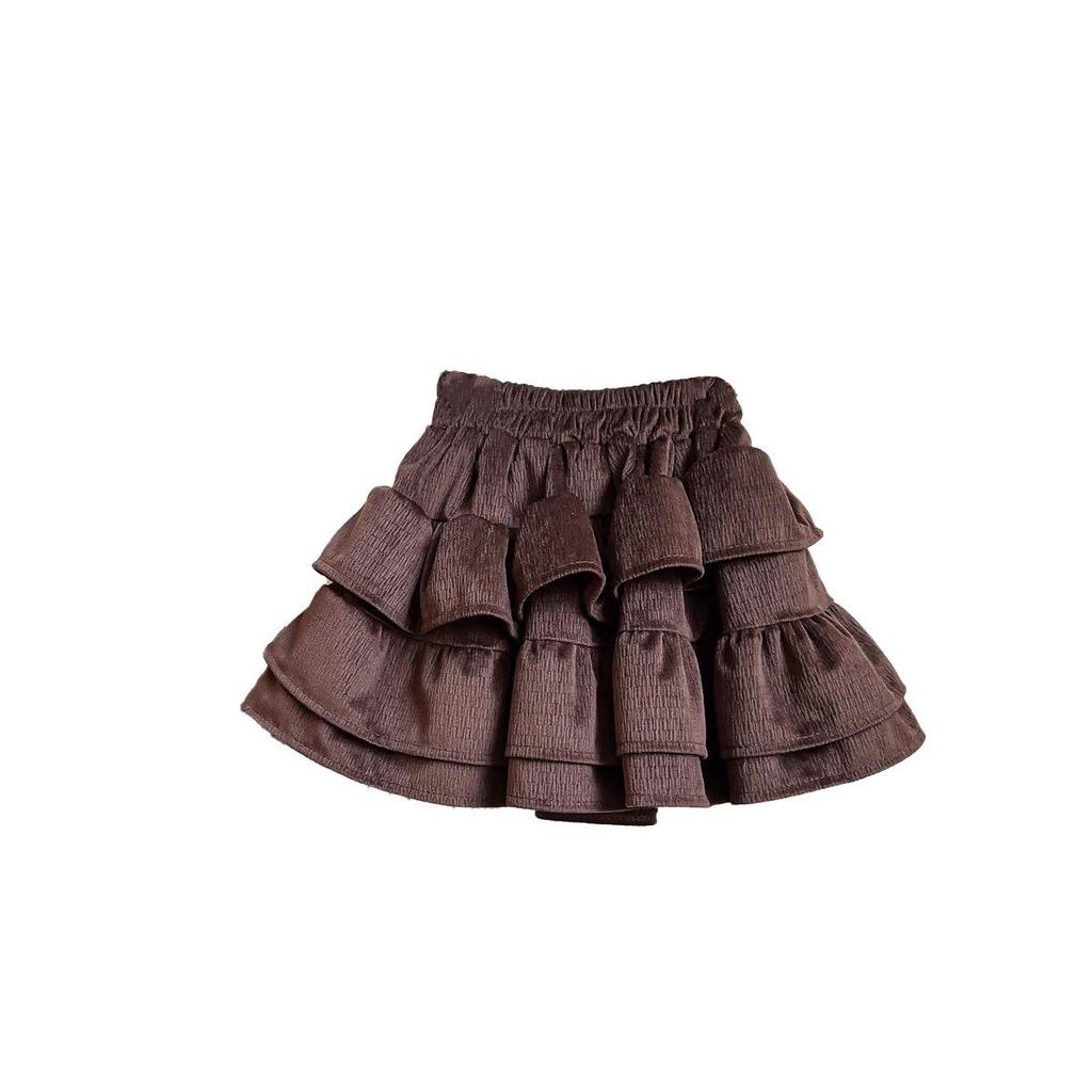 Girls' Puffy Layered Skirt - Stylish Autumn/Spring Fashion CM0172