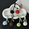 Yogodlns Woven Ball Mini Backpack Hanging Handbag Pendant Bag Pendant Bags Accessories