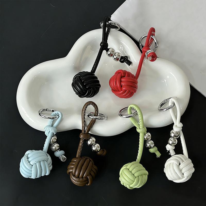 Yogodlns Woven Ball Mini Backpack Hanging Handbag Pendant Bag Pendant Bags Accessories