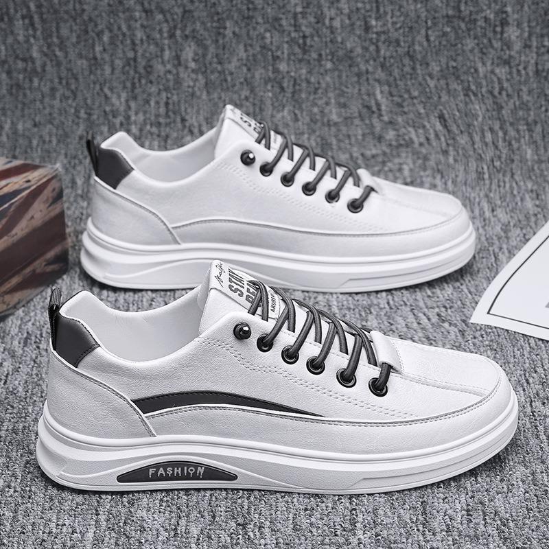 Men's Shoes New Summer Little White Tide Shoes Sports Casual Board Shoes Men's Trend Versatile Shoes Men's Leather Shoes