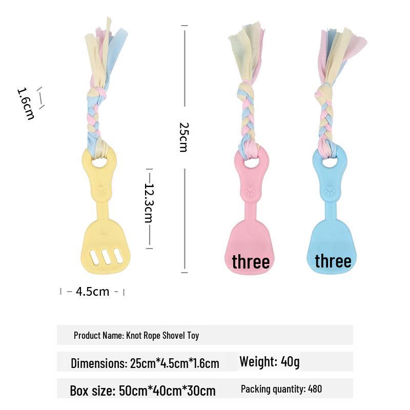 Durable Cotton Rope Knot Dog Toy - Bite-Resistant, Indestructible Molar Ball for Puppies