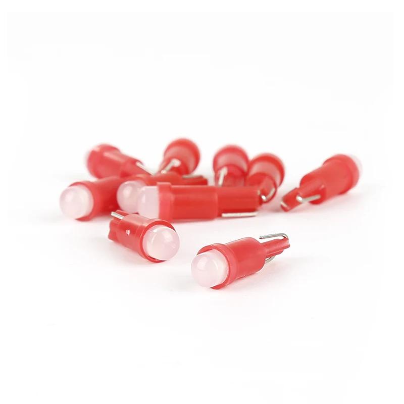 20ks Auto LED žárovka T5 LED světla T5 COB 12V Červená Modrá Zelená Auto Boční Patice Palubní Deska Měřidlo Kontrolka Žárovky