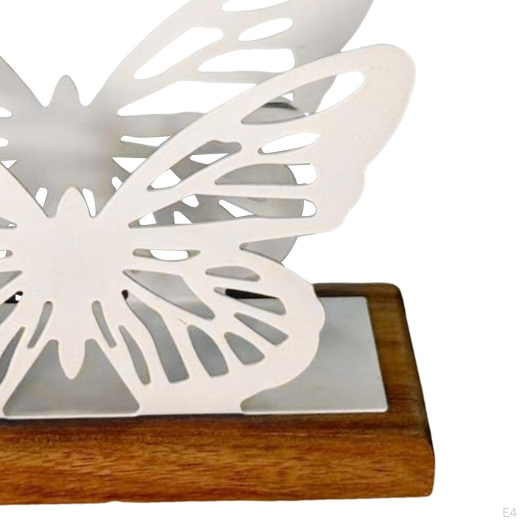 Butterfly Napkin Holder for Table Countertop Organizer Compact Paper Tissue Dispenser Bar