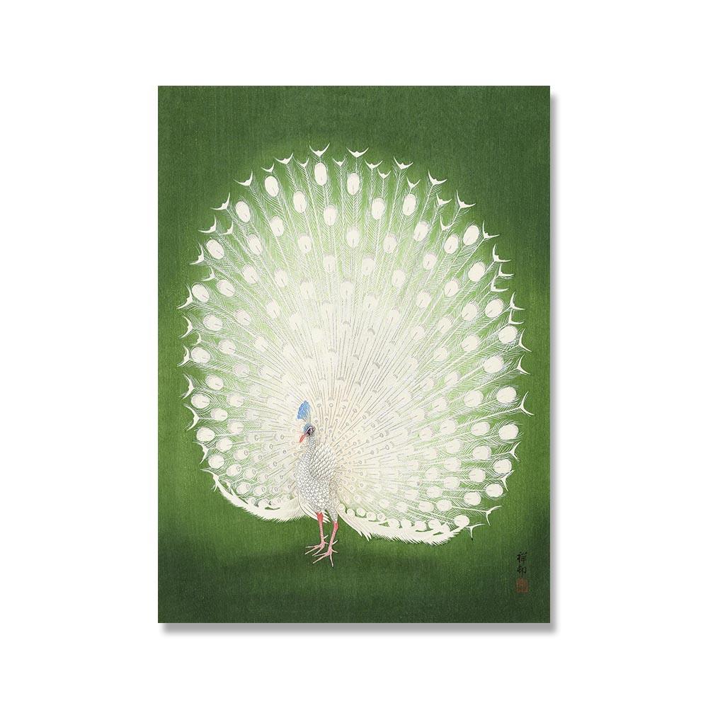 Heimdekoration, Leinwand, japanischer Schauspieler, Drucke, abstrakte Poster, Tulpe von William Morris, Gemälde, Wand, grüner Pfau, Bilder, Heimdekoration