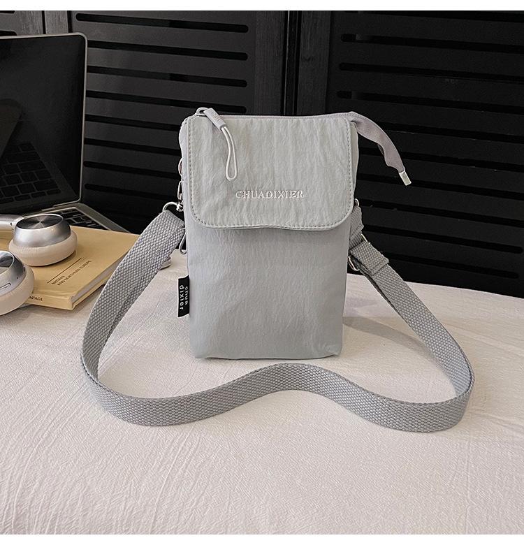 Women's Nylon Canvas Crossbody Handbag - Mini & Lightweight for Autumn/Winter