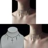 Y2k Gothic Chain Necklace With Alloy Dagger And Spikes For Fashionistas