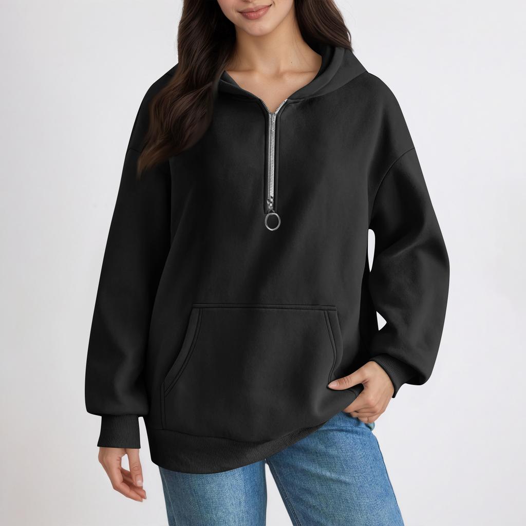 Women's Fashion Women's Lightweight Long Sleeve Pullover With Pockets Preppy Graphic Hoodie