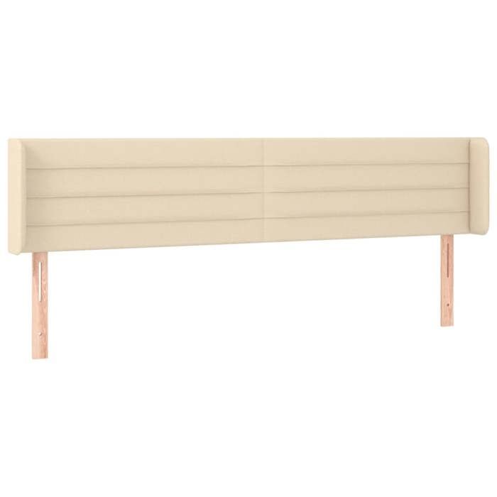 VidaXL LED Headboard Bedroom Furniture Double Bed Accessory Head of Bed Frame Interior Cream 3123387