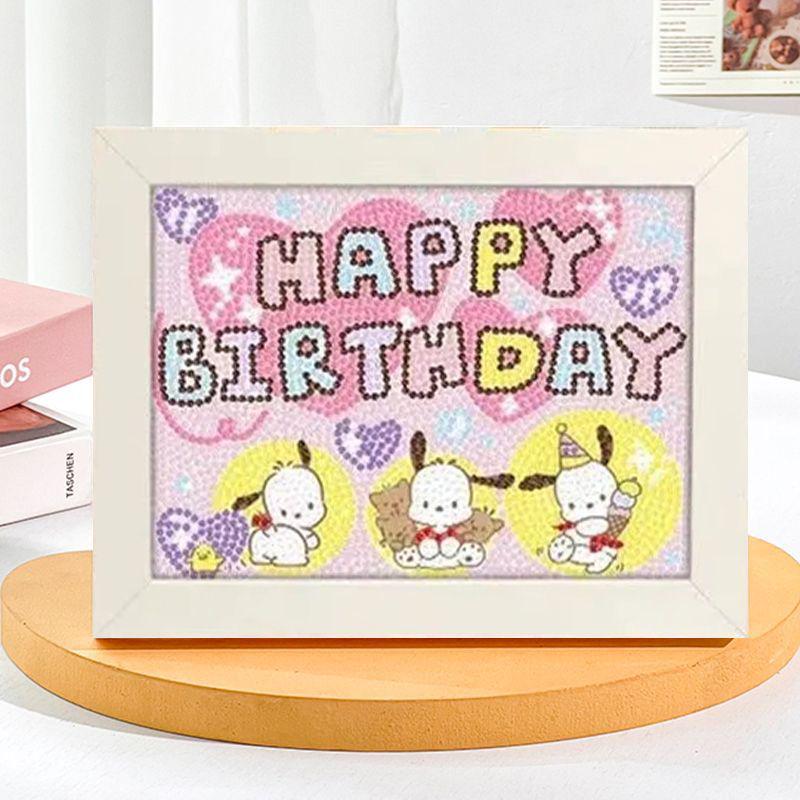 Kit de Peinture Diamant 5D Sanrio Encadré – Jouet Éducatif pour Enfants