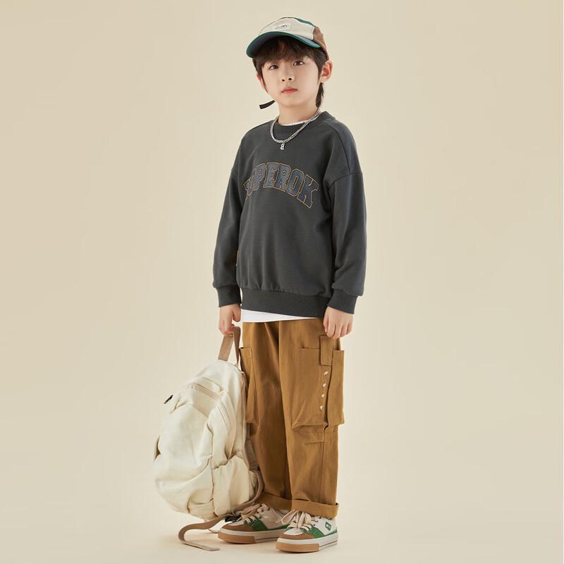 Duoduo Boys' Cotton Blend Round Neck Pullover