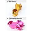 7 Degree 60mm Kids Balance Bike Stem Wear-resistant Shock-resistant Compatible For K P S B Toddler Bike (28.6mm X 25.4mm)