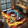 Inosuke Hashibira Demon Slayer Carpet for Living Room Bedroom Home Decor Cool Movie Mat Play Floor Mat