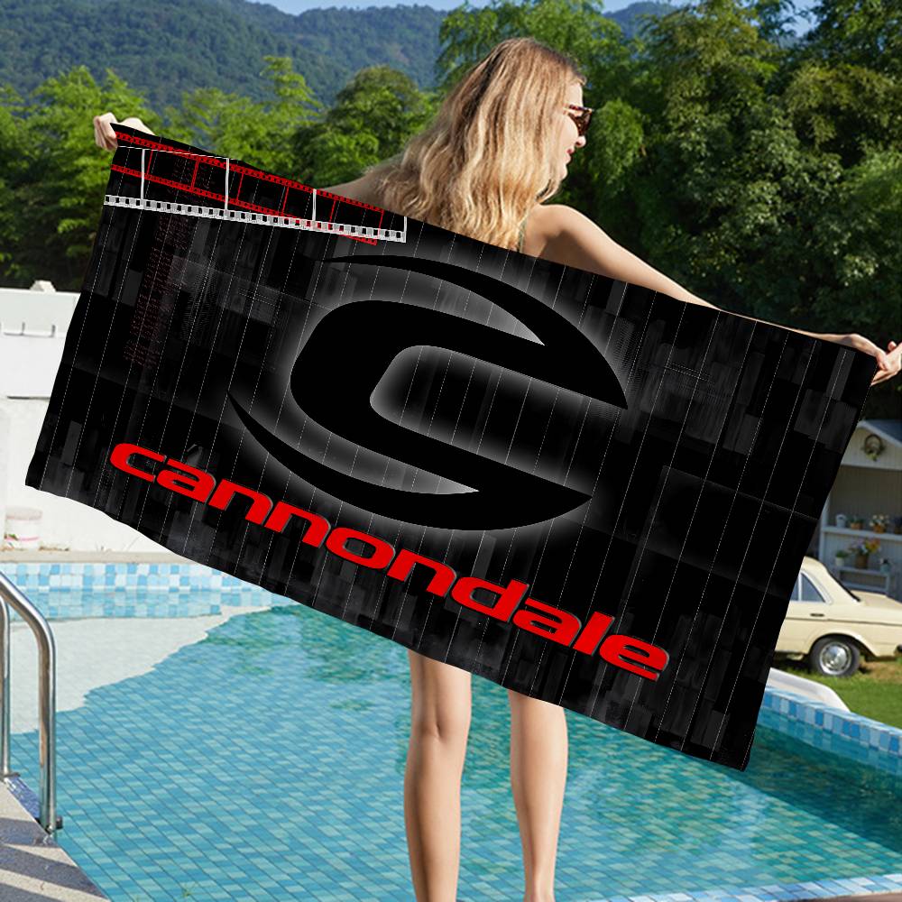C-Cannondale Microfiber Printed Beach Towel Mountain Climbing Yoga Beach Swimming Running Absorbent Soft Towel