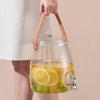 Large Capacity Food-Grade Cold Water Pitcher with Electroplated Faucet for Summer Beverages
