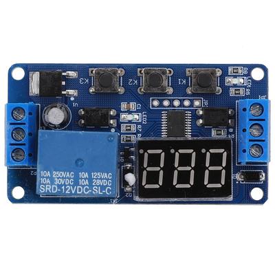 DC12V Time Delay Relay Delay On Off Cycle Module LED Digital Display Control Timer Switch Trigger