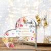 Heart-shaped Acrylic Plaque, Thank You Gift for Teachers, Nurses, Ladies Birthday Gift, Gift for Family, Gift for Friends - Acrylic Desktop Ornament