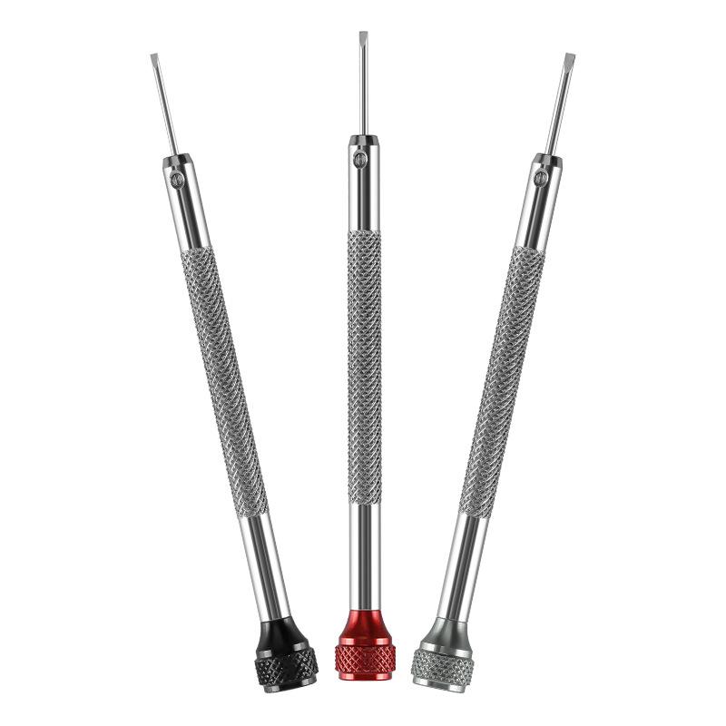 1 buc Instrument de reparat ceasuri Șurubelniță de precizie cu cinci piese Cap tăietor înlocuibil Cap de lot Culoare Aluminiu