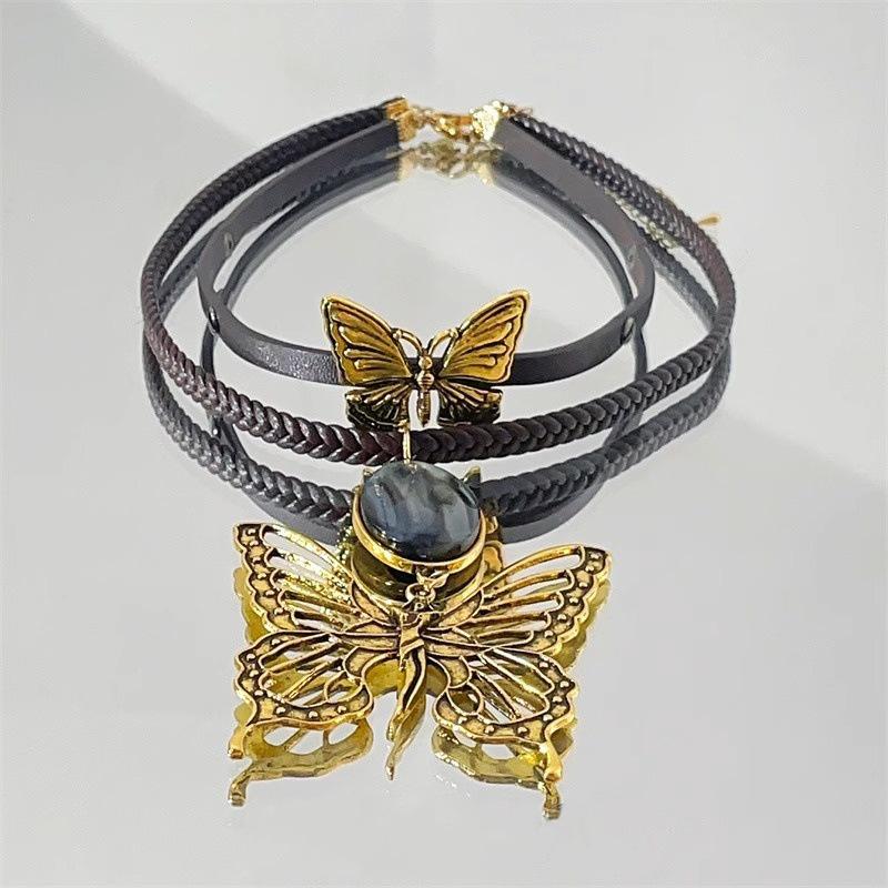 Purple Butterfly Clavicle Necklace - Elegant Women's Choker with Luxurious Design, 2025 Edition