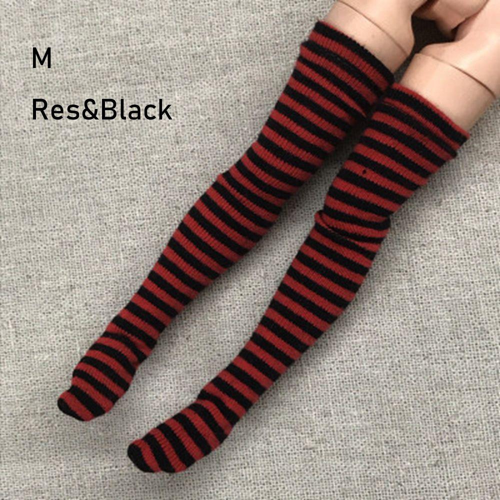 1 Pair Fashion Children  Girl DIY 's Clothes Accessories 1/6  Stockings Christmas Gift Stripe Socks
