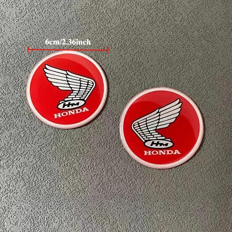 AAAHV1 Honda Motorcycle Circular Label Sticker, Fuel Tank Sticker, Suitable for Cb400f 650 CB190SS Cbr1000rr Honda Emblem