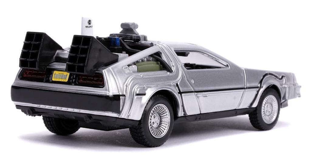 Kyosho Jada Toys Hollywood Rides Seria Powrót do Przyszłości Skala Powrót do Przyszłości II Wehikuł Czasu Model Gotowy JADA30541 1/32 (DeLorean)
