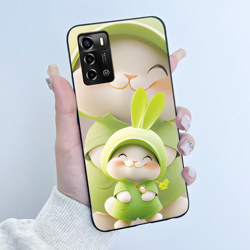Casing For ZTE Blade V40 Vita 8045/A72 4G Case Luxury Dragon Cute Cool Boys Girls Black Matte Soft TPU Silicone Shell Back Cover