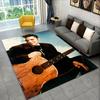 Tappeto Antiscivolo Retrò The King E-Elvis Presley per Soggiorno, Camera da Letto, Sala Giochi, Tappeto Morbido Pavimento Tappeto Decorazione Casa Stanza Bambini