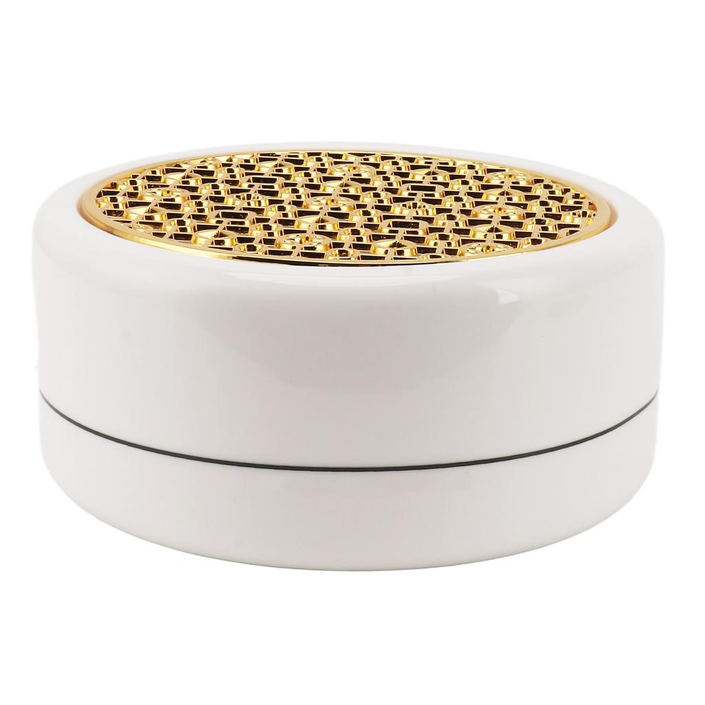 Ceramic Tea Pot Warmer with 11.8cm Gold Gasket Circular Concave Tea Kettle Heating Base for Home Kitchen Countertops