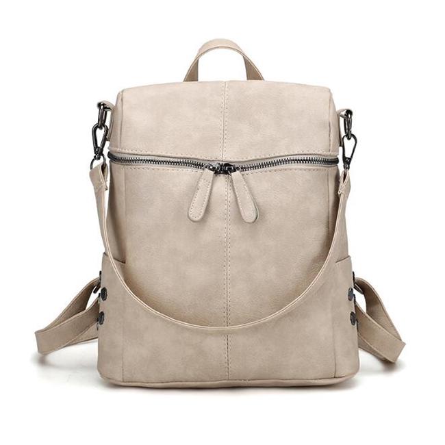PU Leather Women Backpack Cute Bow School Bags For Teenage Girls Backpacks Fashion Chains Shoulder Bag Purse Sac A Dos