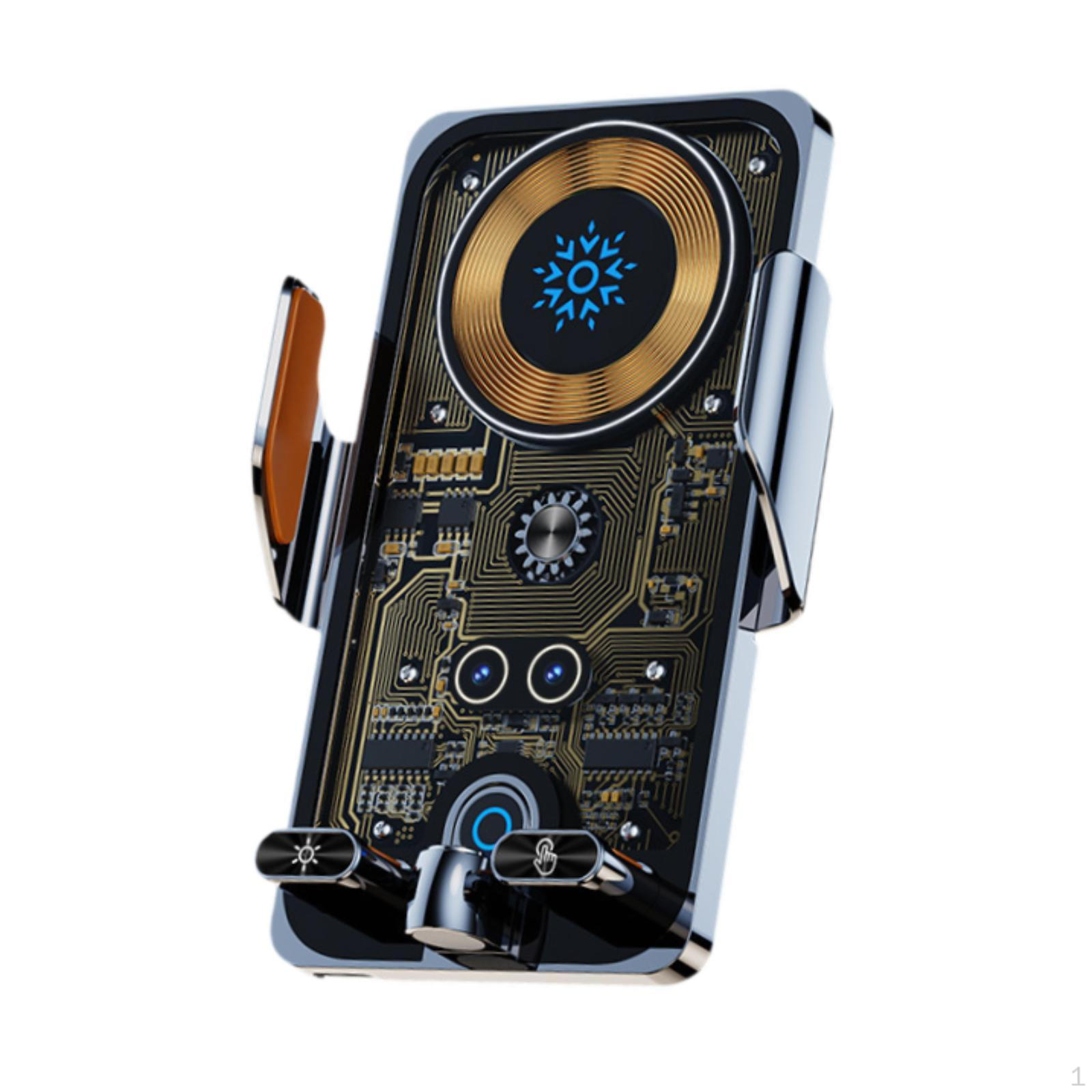 

Car Phone Mount Holder Rotatable for Air Vent Metal Professional срібний