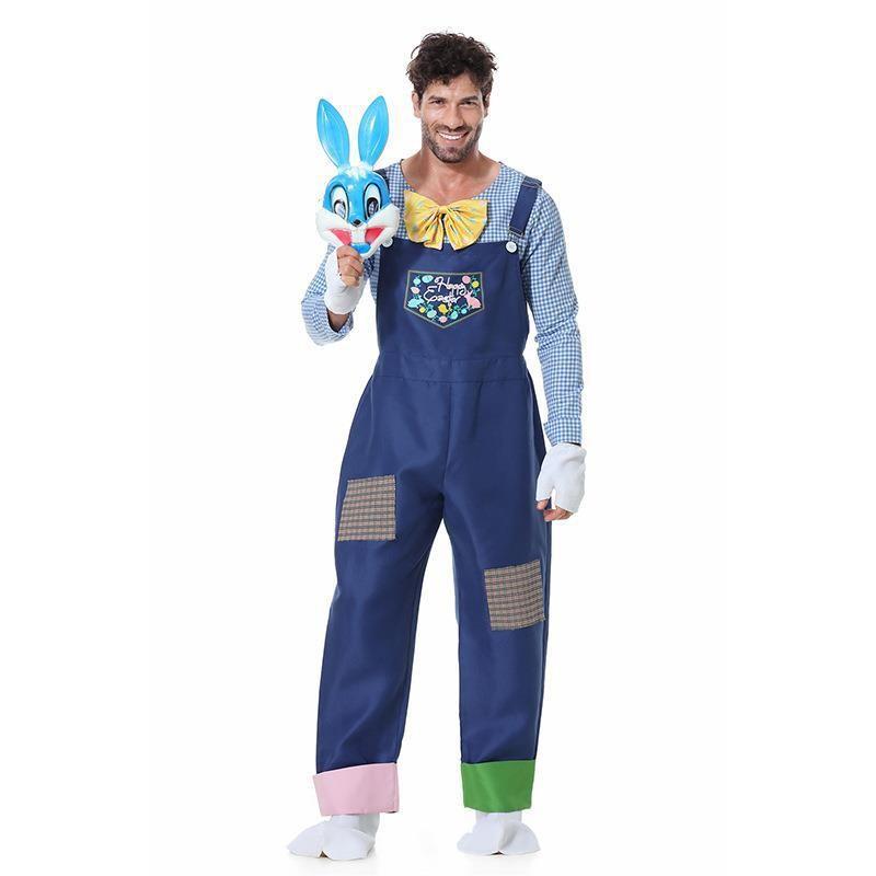 New adult men's and women's Halloween clothes Easter bunny stage performance suit